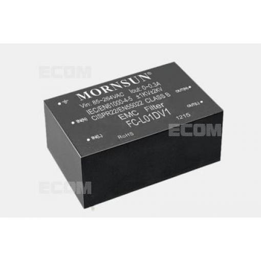 LC filtr EMC FC-L01DV1, 85–305 V AC, 0,3 A