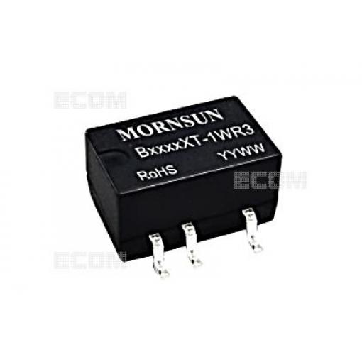 DC/DC měnič B0315XT-1WR3, 3,3 V → 15 V, 67 mA, DIP-8 SMD