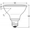 LEDVANCE 4099854071195 LED Energetická třída (EEK2021) G (A - G) E27 Par 30 10 W = 75 W teplá bílá (Ø x v) 95 mm x 95 mm 1 ks
