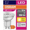 OSRAM HOMELIGHTING 4058075521681 LED Energetická třída (EEK2021) F (A - G) GU10 žárovka 4.3 W = 50 W teplá bílá (Ø x v) 50 mm x 50 mm 1 ks