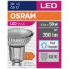 OSRAM HOMELIGHTING 4058075817715 LED Energetická třída (EEK2021) F (A - G) GU10 žárovka 4.3 W = 50 W studená bílá (Ø x v) 50 mm x 50 mm 1 ks