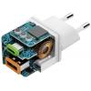 Hama USB nabíječka, USB Power Delivery (USB-PD) , 1x USB A , 1x USB-C®, 30.00 W, Dodávka energie, bílá