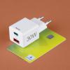 Hama USB nabíječka, USB Power Delivery (USB-PD) , 1x USB A , 1x USB-C®, 30.00 W, Dodávka energie, bílá