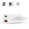 Hama USB nabíječka, USB Power Delivery (USB-PD) , 1x USB A , 1x USB-C®, 45.00 W, Dodávka energie, bílá