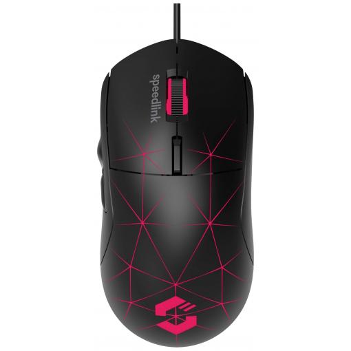 SpeedLink CORAX optická herní myš, přenos USB, 5 tlačítko, 3200 dpi, černá
