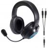 SpeedLink TYRON Headset uzavřená (Over Ear) kabelová stereo černá, RGB headset, regulace hlasitosti, Vypnutí zvuku mikrofonu Gaming