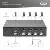 Digitus DS-12891 1 + 4 porty přepínač KVM DisplayPort 3840 x 2160 Pixel