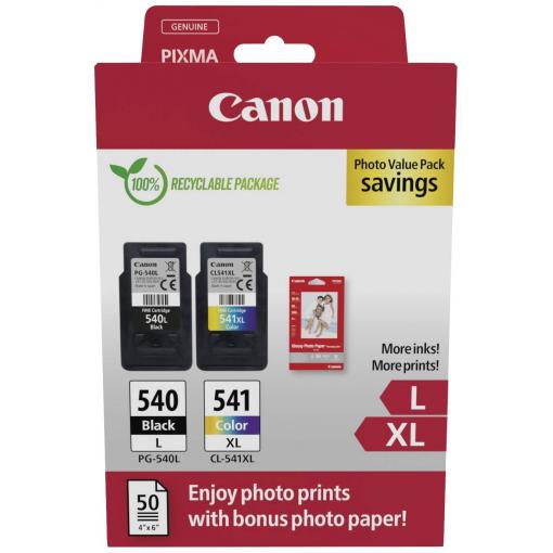 Canon Ink PG-540L+CL-541XL originál kombinované balení černá, barva 5224B012
