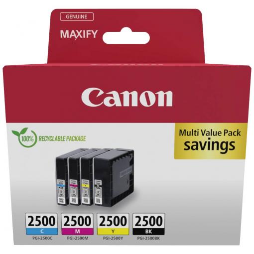 Canon Ink PGI-2500 BKCMY originál kombinované balení černá, azurová, purppurová, žlutá 9290B006