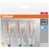 OSRAM HOMELIGHTING 4058075819535 LED Energetická třída (EEK2021) E (A - G) E27 klasická žárovka 6.5 W = 60 W neutrální bílá (Ø x v) 60 mm x 60 mm 3 ks