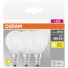 OSRAM HOMELIGHTING 4058075592599 LED Energetická třída (EEK2021) D (A - G) E14 kapkový tvar 5.5 W = 60 W teplá bílá (Ø x v) 45 mm x 45 mm 3 ks