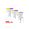 Smart LED žárovka GU10 4,8W RGB+CCT IMMAX NEO 07777C ZigBee Tuya sada 3ks