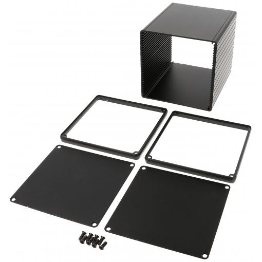 Hammond Electronics 1455NS1201BK univerzální pouzdro 120 x 103 x 103 hliník extrudovaný černá 1 ks
