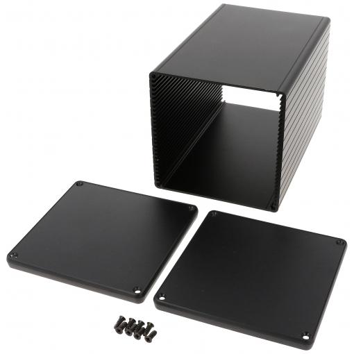 Hammond Electronics 1455NS1602BK univerzální pouzdro 160 x 103 x 103 hliník extrudovaný černá 1 ks