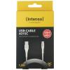 Intenso USB kabel USB 2.0 USB-A zástrčka, USB-C ® zástrčka 1.50 m bílá látkový potah 7901102