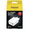 Intenso W65ACC GaN USB nabíječka, GaN, USB Power Delivery (USB-PD) , 1x USB A , 2x USB-C®, 65 W, Dodávka energie, bílá