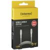 Intenso USB kabel USB 2.0 USB-C ® zástrčka, USB-C ® zástrčka 1.50 m bílá látkový potah 7901002