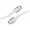 Intenso USB kabel USB 2.0 USB-C ® zástrčka, USB-C ® zástrčka 1.50 m bílá látkový potah 7901002