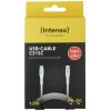 Intenso USB kabel USB 2.0 USB-C ® zástrčka, USB-C ® zástrčka 1.50 m bílá látkový potah 7901002