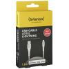 Intenso USB kabel USB 2.0 USB-A zástrčka, Apple Lightning konektor 1.50 m bílá látkový potah 7902102