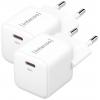 Intenso W30C GaN USB nabíječka, GaN, USB Power Delivery (USB-PD) , 1x USB-C®, 30 W, bílá