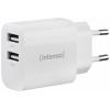 Intenso W24AA USB nabíječka, 2x USB A, 24 W, bílá