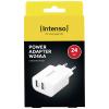 Intenso W24AA USB nabíječka, 2x USB A, 24 W, bílá