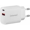 Intenso W30AC USB nabíječka, USB Power Delivery (USB-PD) , 1x USB A , 1x USB-C®, 30 W, bílá