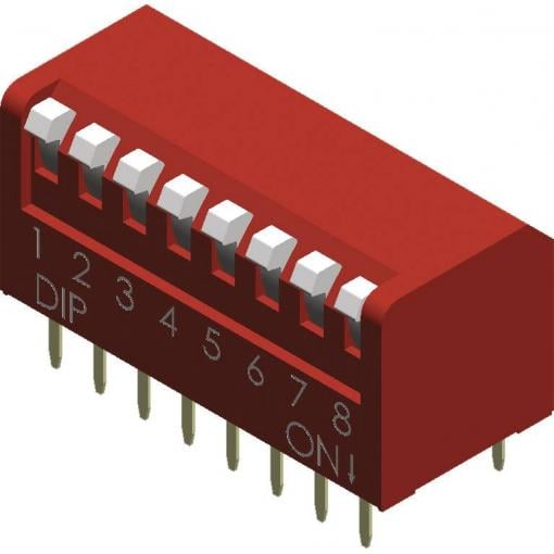 Diptronics NDP-08V DIP spínač Pólů 8 typ piano 1 ks