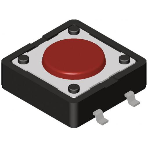 Diptronics, DTSM-66R-V-T/R spínač s reverzací, 12 V/DC, 50 mA, 1 ks