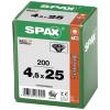 SPAX 1191040450253 šroub do dřeva 4.5 mm 25 mm T-STAR plus ocel Černý BLAX 200 ks