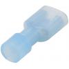 TRU COMPONENTS TC-11599312 faston zásuvka Šířka zástrčky: 6.3 mm Tloušťka konektoru: 0.8 mm 180 ° plná izolace modrá 1 ks