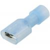 TRU COMPONENTS TC-11599312 faston zásuvka Šířka zástrčky: 6.3 mm Tloušťka konektoru: 0.8 mm 180 ° plná izolace modrá 1 ks
