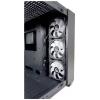 LC Power 809-B-ON Dark Storm_X midi tower herní pouzdro černá boční okno, 4 předinstalované LED ventilátory