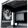LC Power 809-B-ON Dark Storm_X midi tower herní pouzdro černá boční okno, 4 předinstalované LED ventilátory