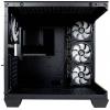 LC Power 809-B-ON Dark Storm_X midi tower herní pouzdro černá boční okno, 4 předinstalované LED ventilátory