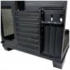 LC Power 809-B-ON Dark Storm_X midi tower herní pouzdro černá boční okno, 4 předinstalované LED ventilátory