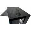 LC Power 809-B-ON Dark Storm_X midi tower herní pouzdro černá boční okno, 4 předinstalované LED ventilátory