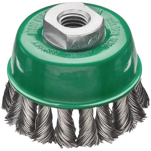 Lessmann Hrncový kartáč D.65mm M14, tloušťka drátu 0,5 mm VA, 12500 min, Index LESSMANN 482817WZ 482817WZ 1 ks