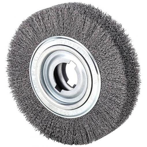 Lessmann Kulatý kartáč D. tloušťka drátu 0,35 mm, 60 mm, 36 min Entgrat-Rundbürste Ø250x60mm Stahldr.hochfest 0,35 Boh.50,8 377053 1 ks