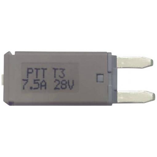 PARTS PTT Circuit Breaker Mini, type 3. Manual Reset, 7,5AC001-102-0062 standardní plochá pojistka pro motorová vozidla , 28 V, 7.5 A, 1 ks