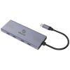 Akasa AK-CBCA32-18BK USB Hub 4 porty USB-A USB 3.2 Gen2 10 GBit/s s konektorem USB C hliník (eloxovaný) 10Gbps USB Type-C 4 Port Hub