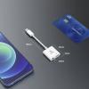 Akasa USB-C®, audio adaptér [1x USB-C® - 1x Sluchátka (konektor 3,5 mm), USB-C® zásuvka (nabíjení)] AK-CBCA30-08WH 8 cm s nabíjecí zásuvkou