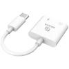 Akasa USB-C®, audio adaptér [1x USB-C® - 1x Sluchátka (konektor 3,5 mm), USB-C® zásuvka (nabíjení)] AK-CBCA30-08WH 8 cm s nabíjecí zásuvkou