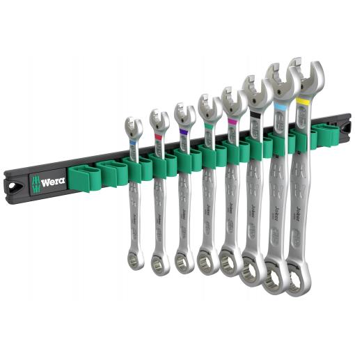 Wera 05020016001 9632 Magnetleiste 6000 Joker Imperial 1 sada plochých oboustranných ráčnových klíčů 8dílná Délka klíče (cm) (jen pro nadpis) 8 - 23 mm Délka