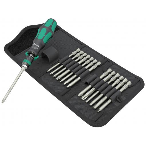 Wera Kraftform Kompakt 838 RA-R M Imperial Set 1 05051066001 sada bitů, 15dílná, křížový PH, křížový PZ, TORX, inbus, vnitřní čtyřhran, plochý, 1/4