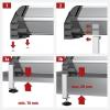 Brennenstuhl 1990500010 sada pro montáž na desku stolu Rozsah upínání 16 do 60 mm 2 ks