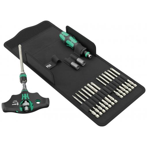 Wera Kraftform Kompakt 400 RA SHK Set 1 05136072001 sada bitů, 19dílná, křížový PH, křížový PZ, inbus, 1/4