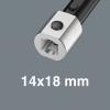 Wera Click-Torque X 7, 05075657001, momentový klíč, pro nasazovací nástroje, zásuvný čtyřhran 14 x 18 mm , 10 - 100 Nm