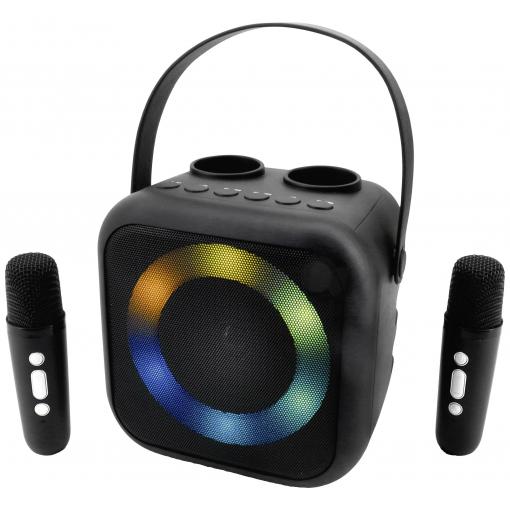 soundmaster BT2024SW karaoke vybavení včetně mikrofonu, s akumulátorem černá